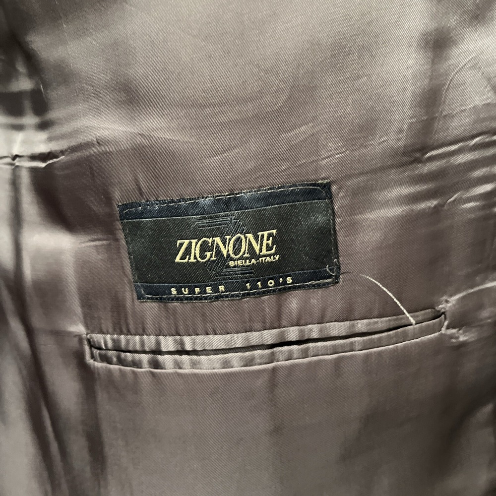 Joseph Abboud Mens 56R Superfine Wool Jacket Zignone Super 110's Italy 2 Button - Picture 4 of 9
